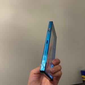 shiny blue