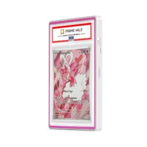 color glass series standard psa frame wild classic case – glossy white with light purple glass border color glass series standard psa frame wild classic case – glossy white with light purple glass border