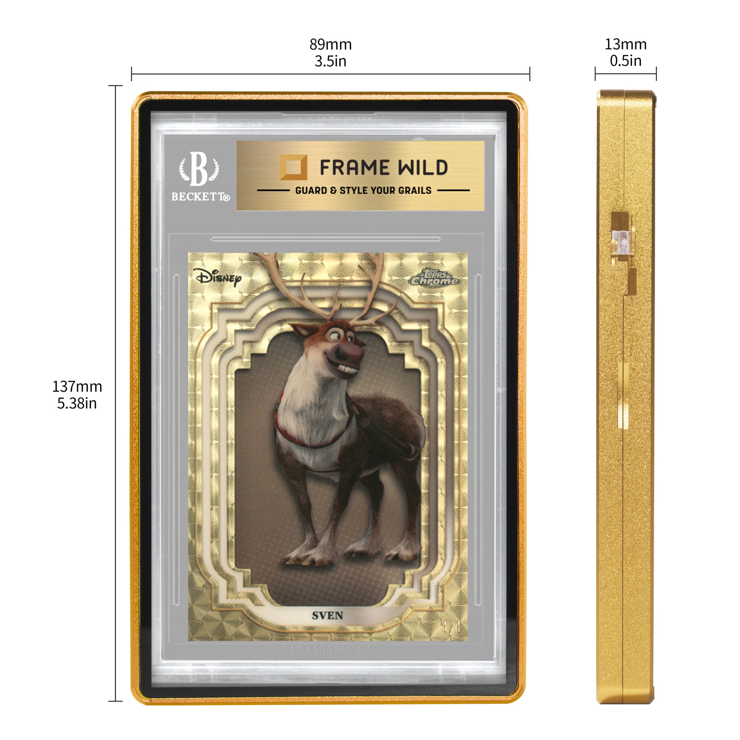 standard bgs frame wild case eggshell ten gold standard bgs frame wild case eggshell ten gold