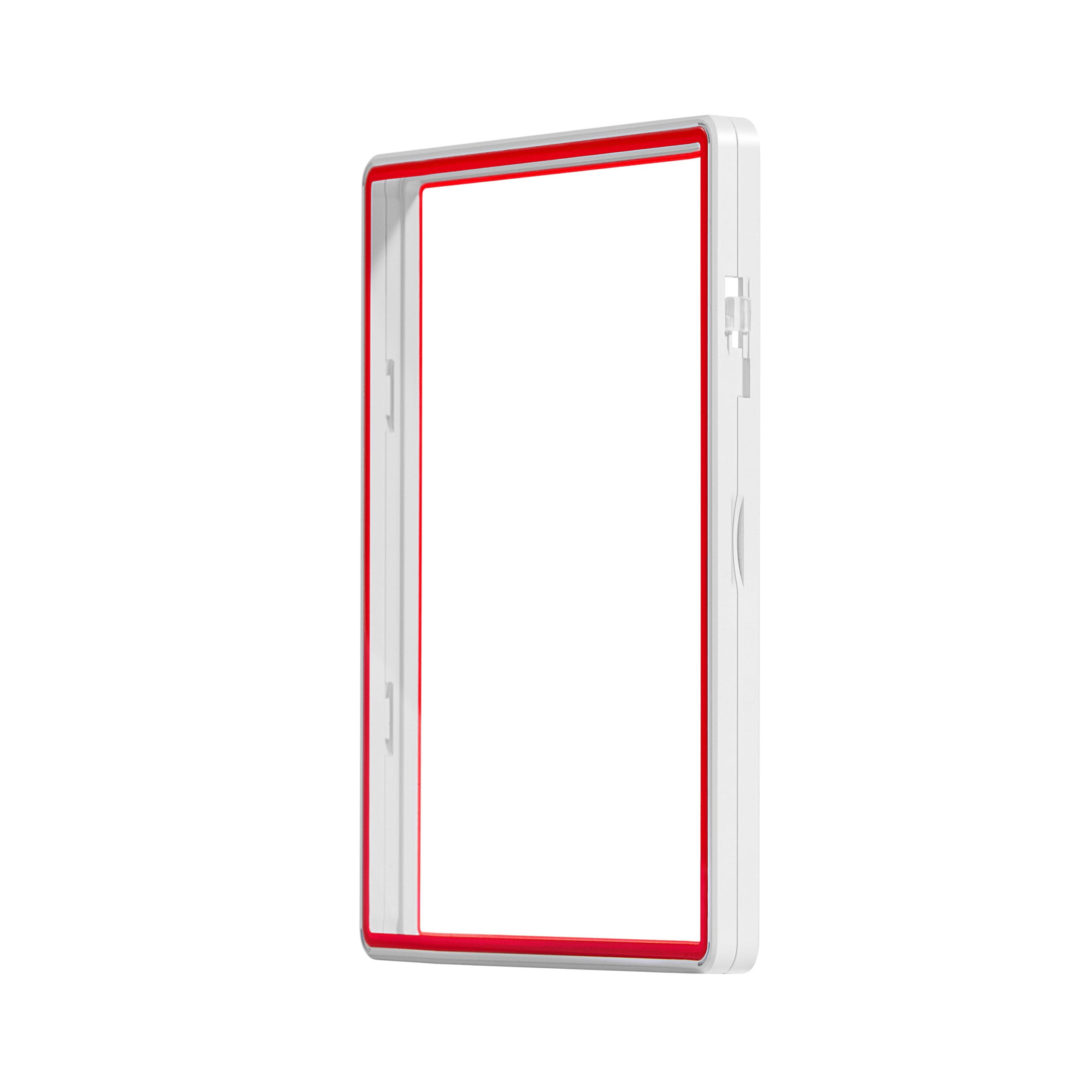 color glass series standard psa frame wild case glossy white with red glass border color glass series standard psa frame wild case glossy white with red glass border
