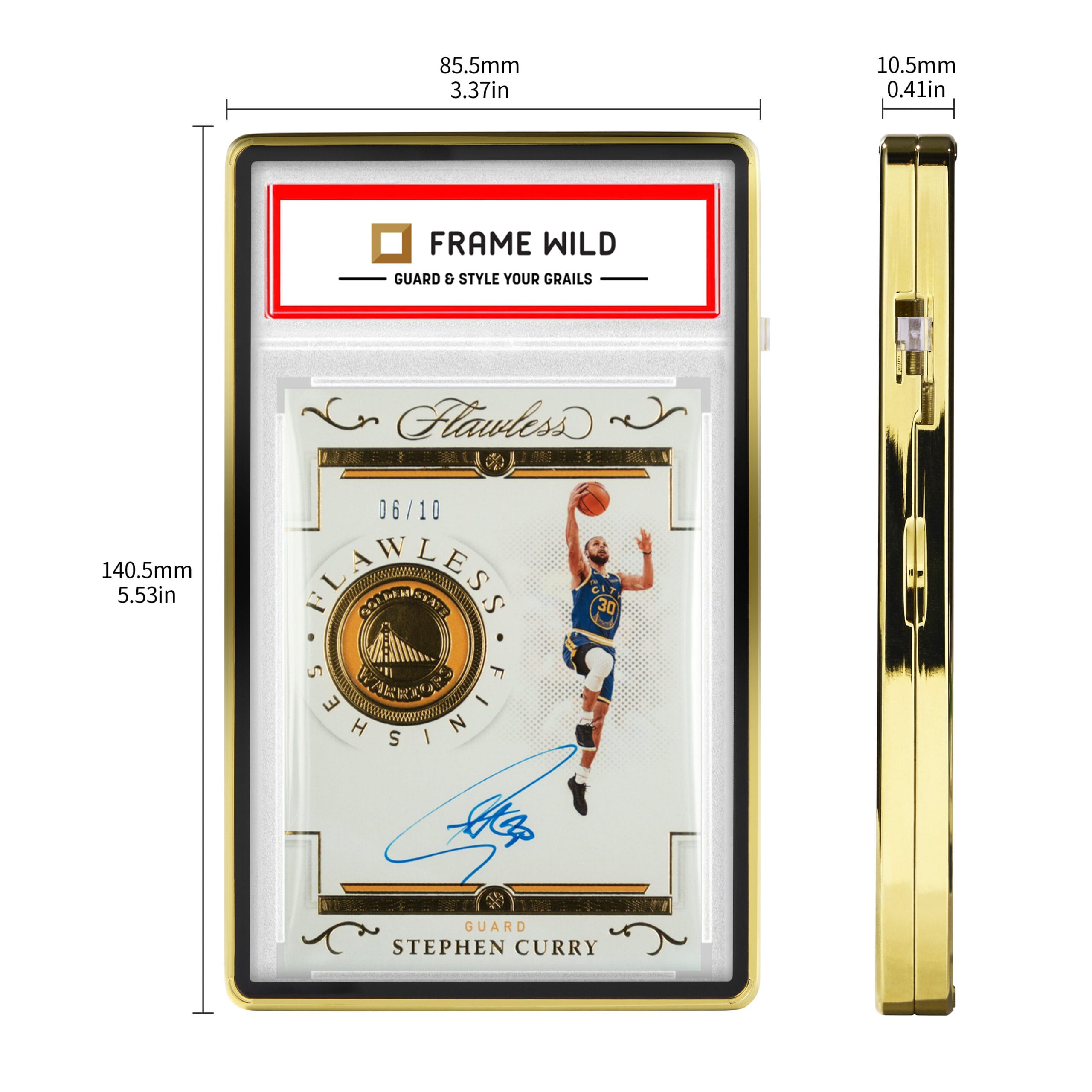standard psa frame wild case shiny gold standard psa frame wild case shiny gold
