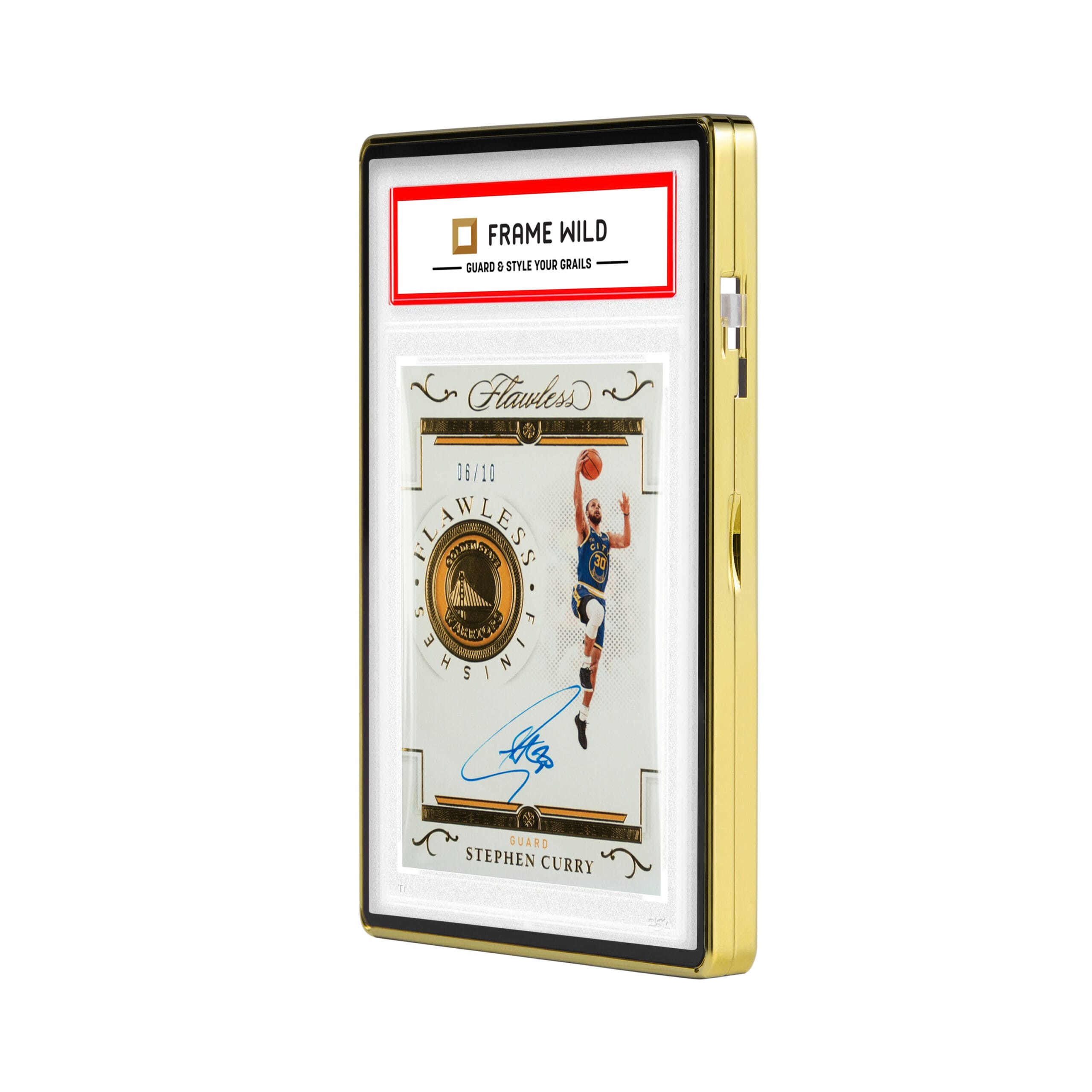 standard psa frame wild case shiny gold