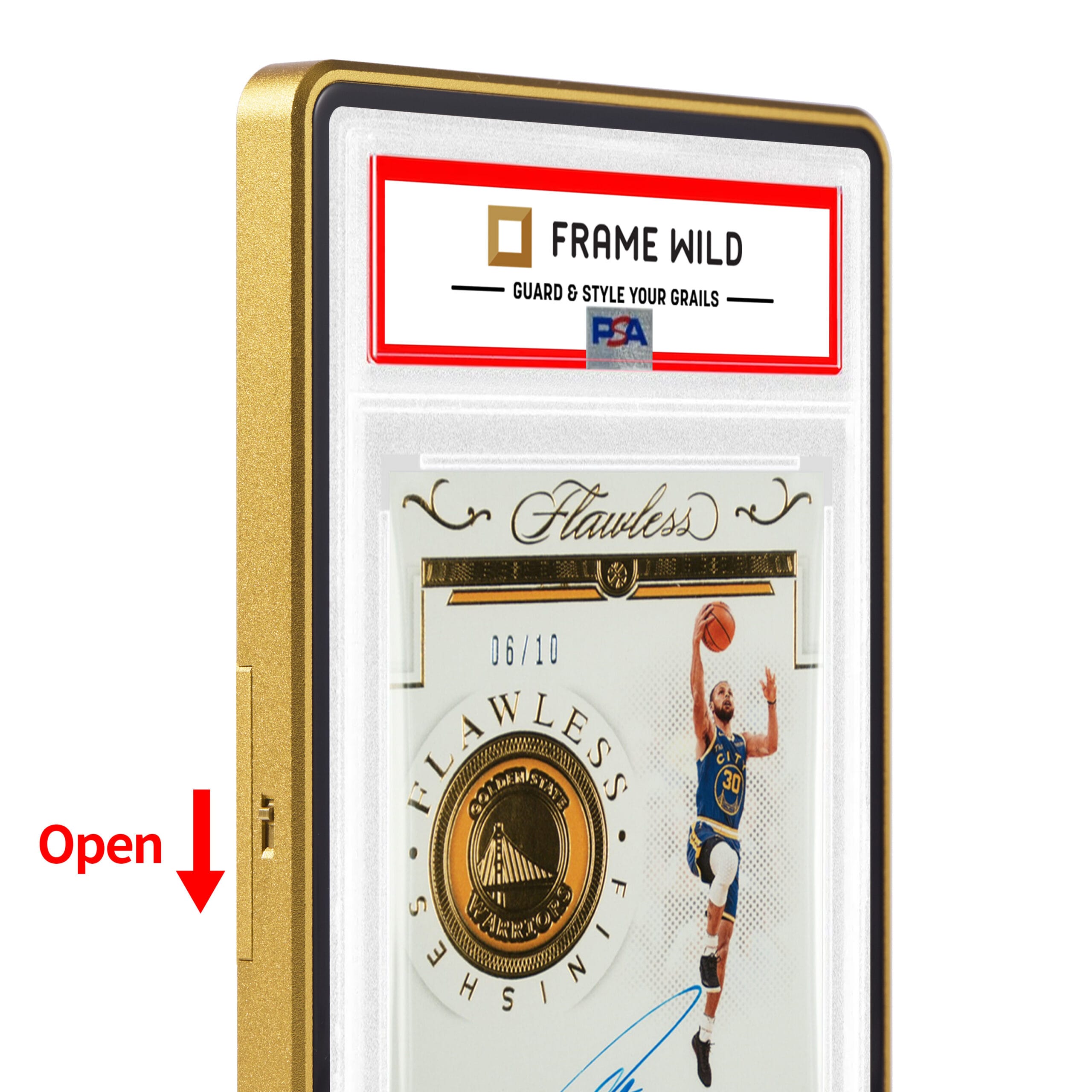 standard psa frame wild easy lock case – eggshell ten gold