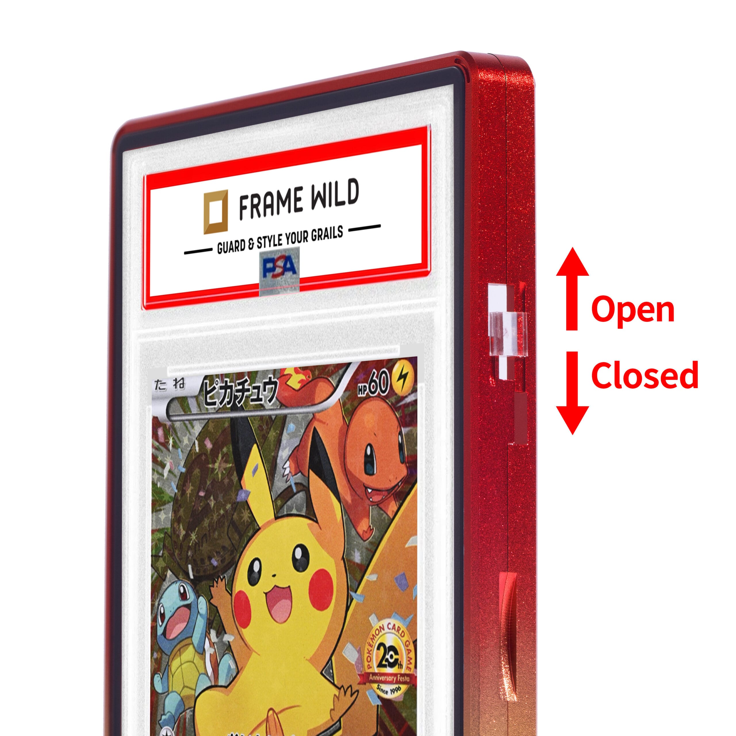 gradient series standard psa frame wild case top red bottom gold gradient series standard psa frame wild case top red bottom gold