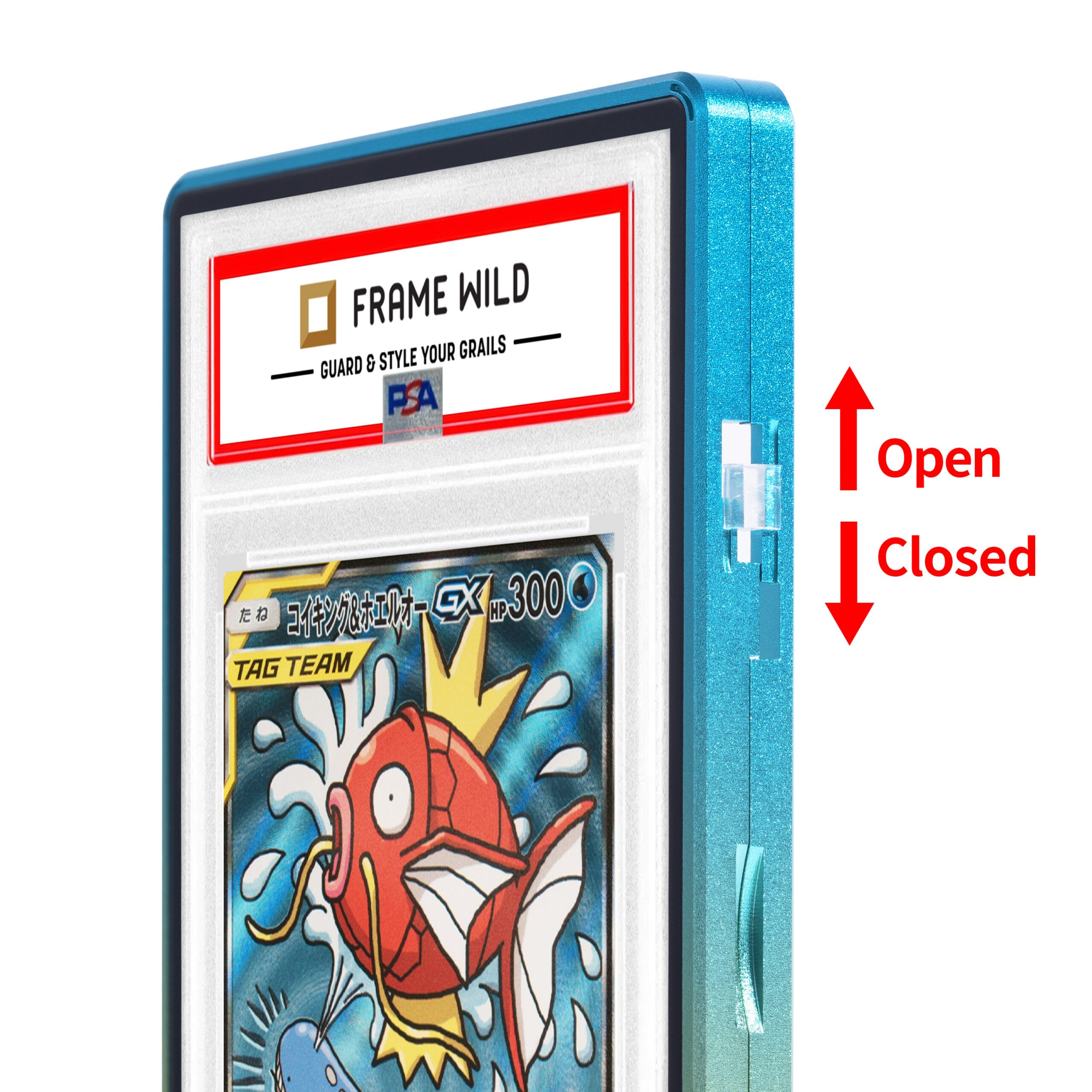 gradient series standard psa frame wild case top blue bottom yellow