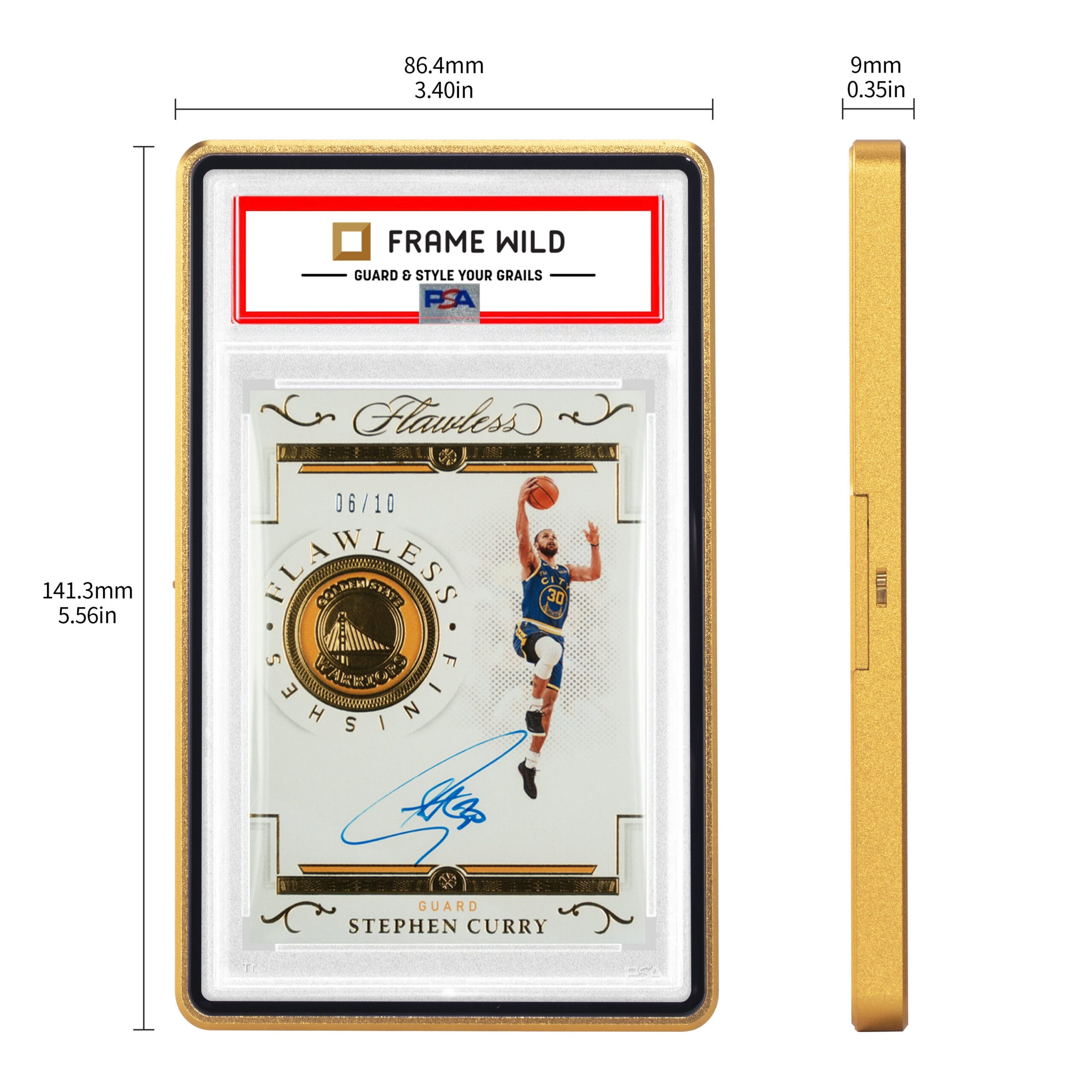 standard psa frame wild easy lock case – eggshell ten gold standard psa frame wild easy lock case – eggshell ten gold