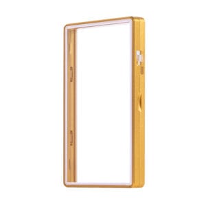 color glass series standard psa frame wild case eggshell ten gold with white glass border (copy)