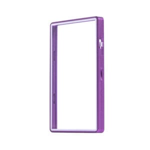 color glass series standard psa frame wild case eggshell purple with white glass border