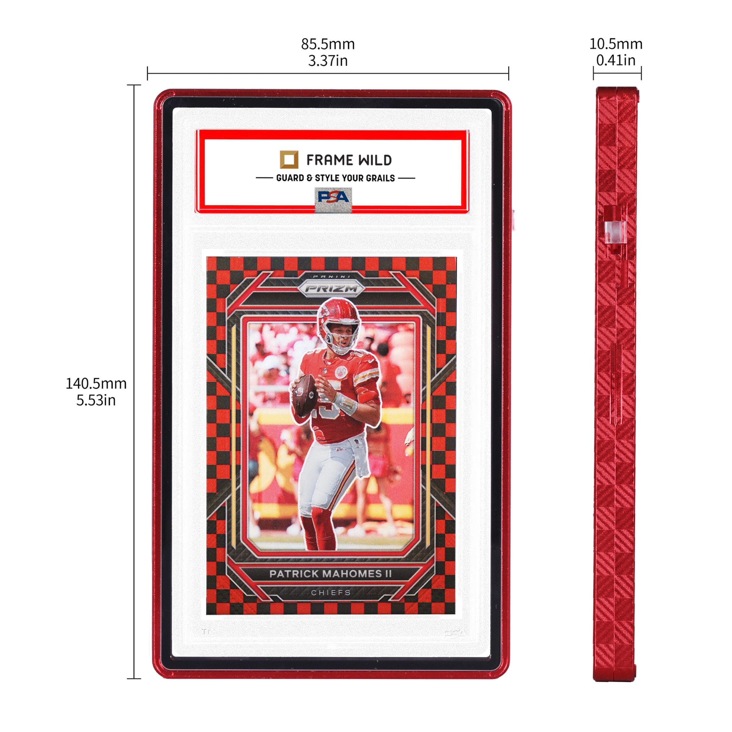 textured series standard psa frame wild classic case checker red textured series standard psa frame wild classic case checker red