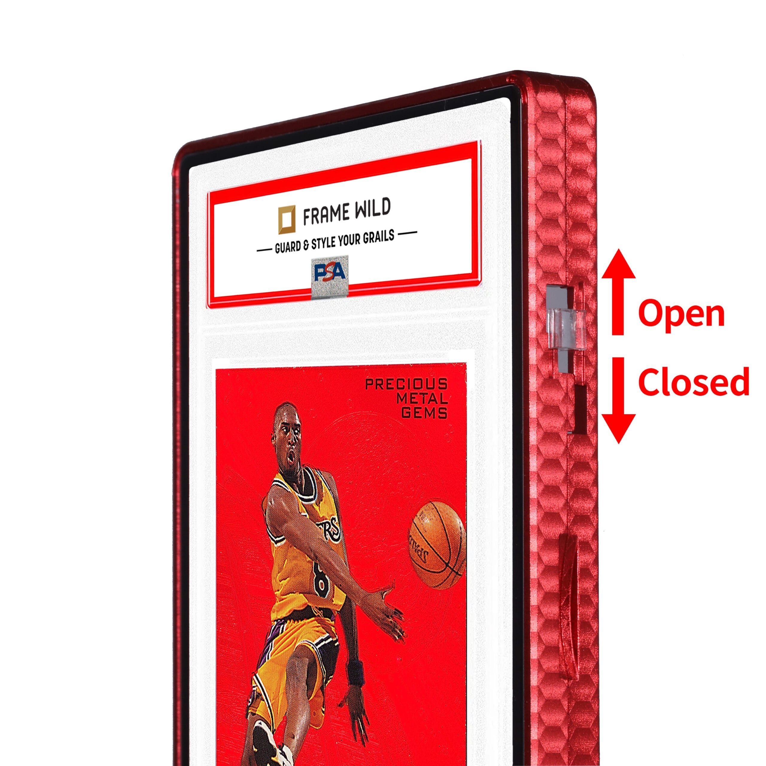 textured series standard psa frame wild classic case honeycomb red