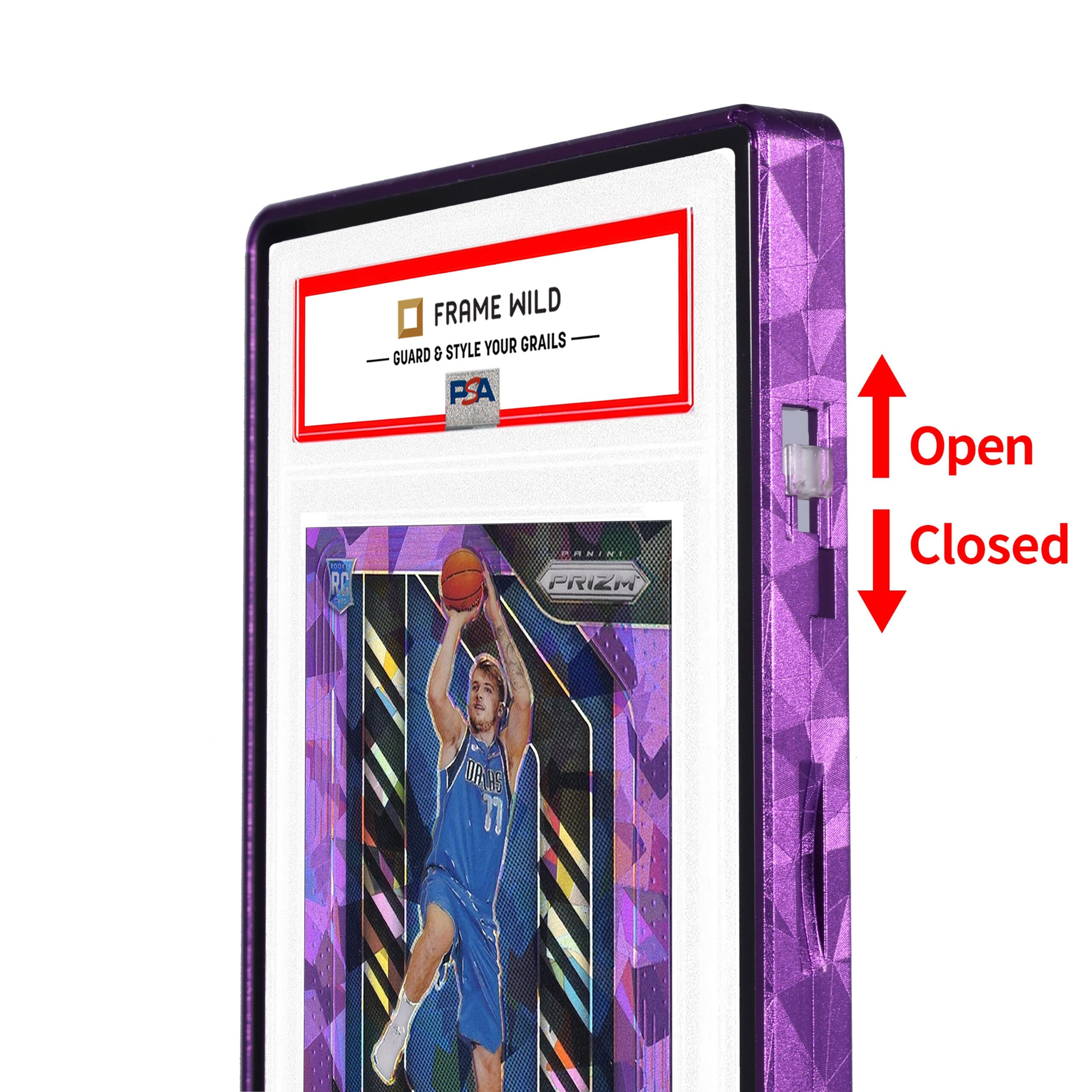 textured series standard psa frame wild classic case cracked purple
