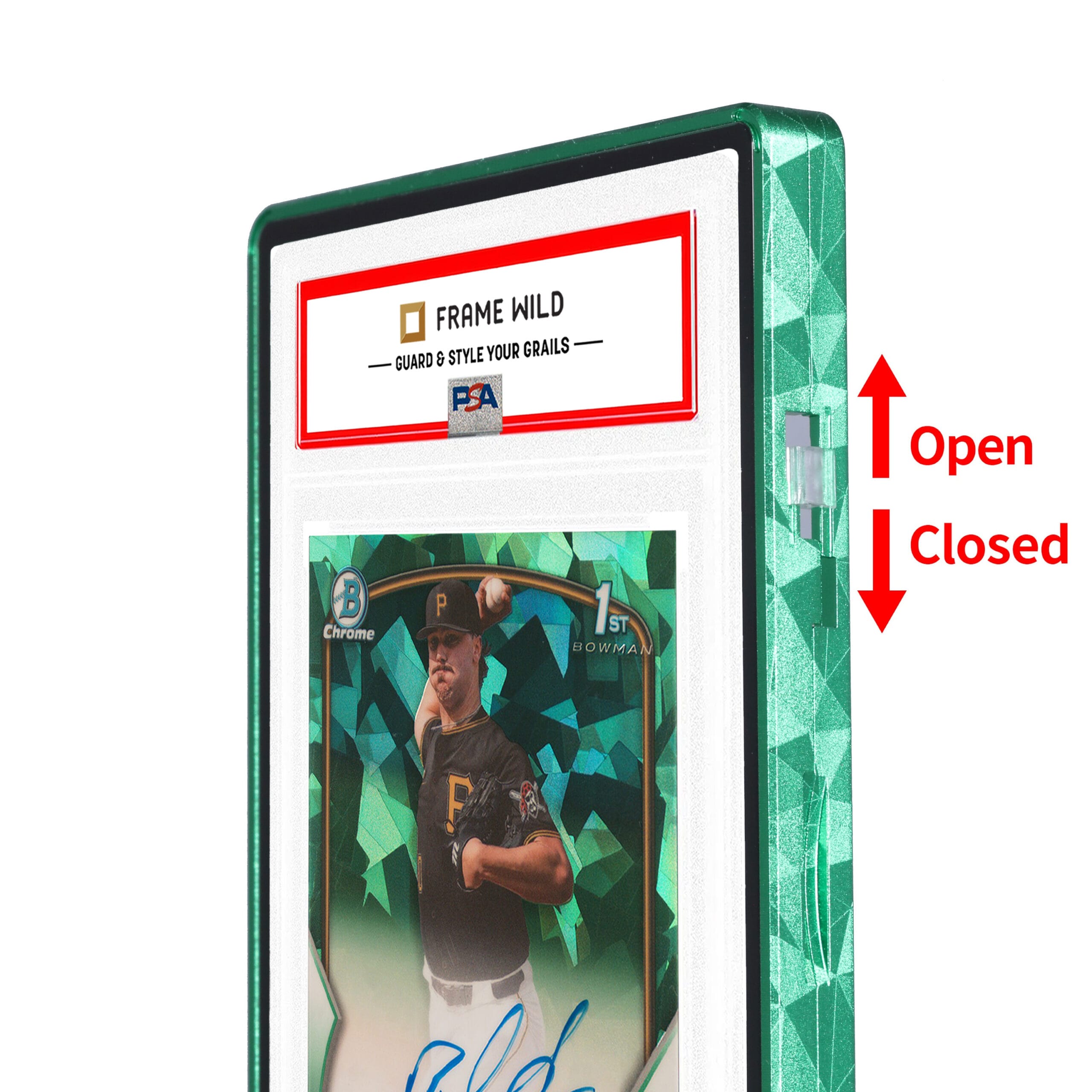 textured series standard psa frame wild classic case cracked green textured series standard psa frame wild classic case cracked green