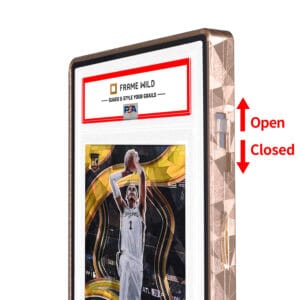 textured series standard psa frame wild classic case cracked gold
