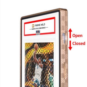 textured series standard psa frame wild classic case checker gold