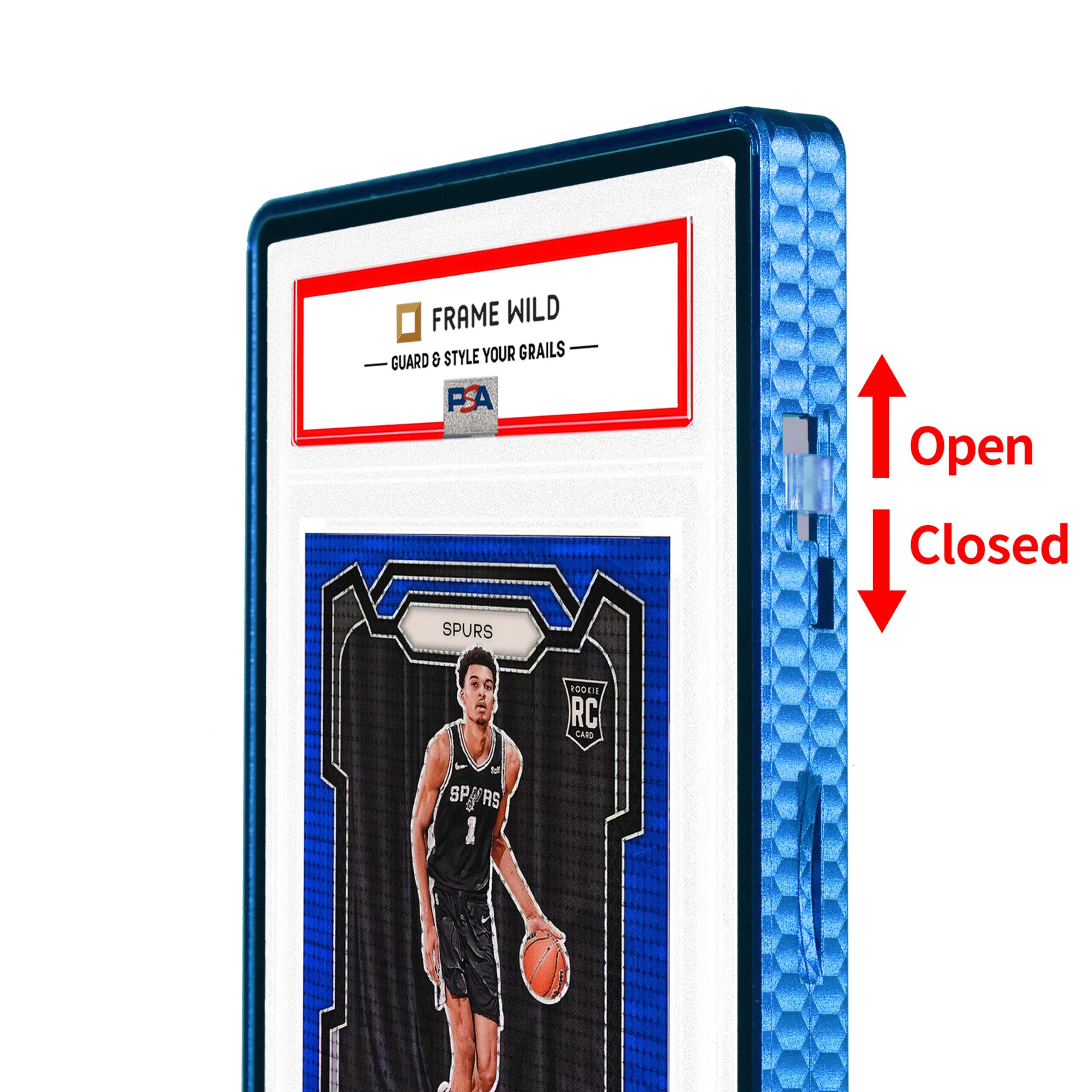 textured series standard psa frame wild classic case honeycomb blue