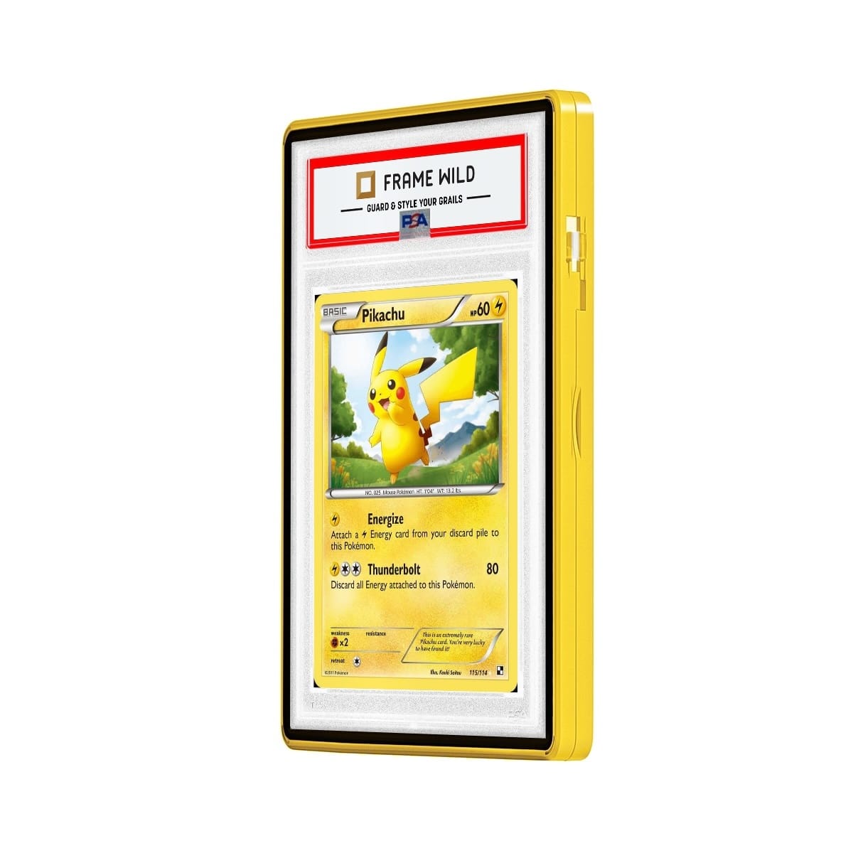 Glossy Series Standard PSA Frame Wild Classic Case - Glossy Exotic Yellow, angled view