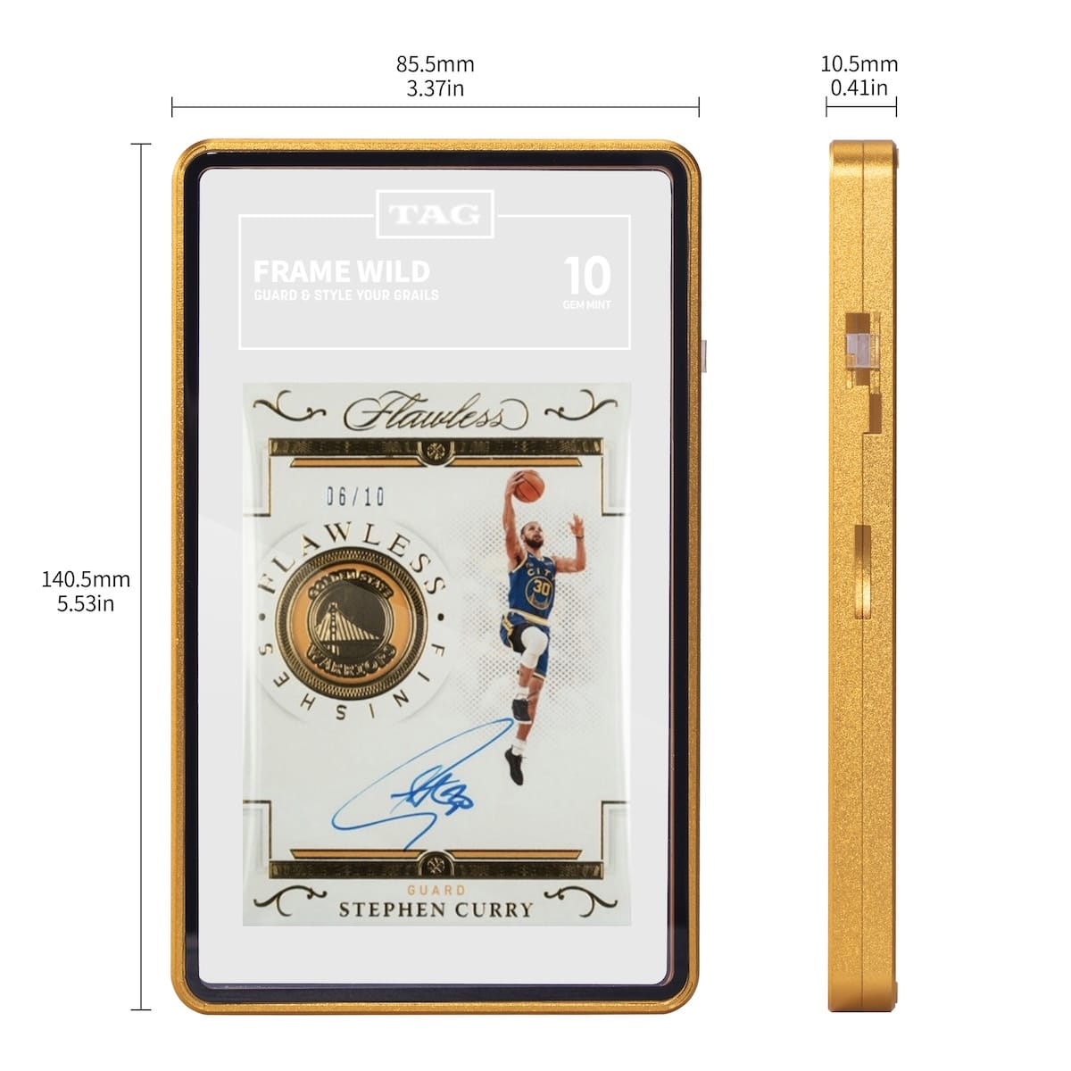 standard tag frame eggshell gold