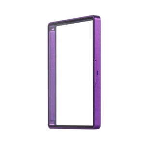 Medium Sized BGS Frame Wild Easy Lock Case - Eggshell Purple, angled view