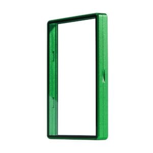 Standard BGS Frame Wild Classic Case - Eggshell Goblin Green, angled view