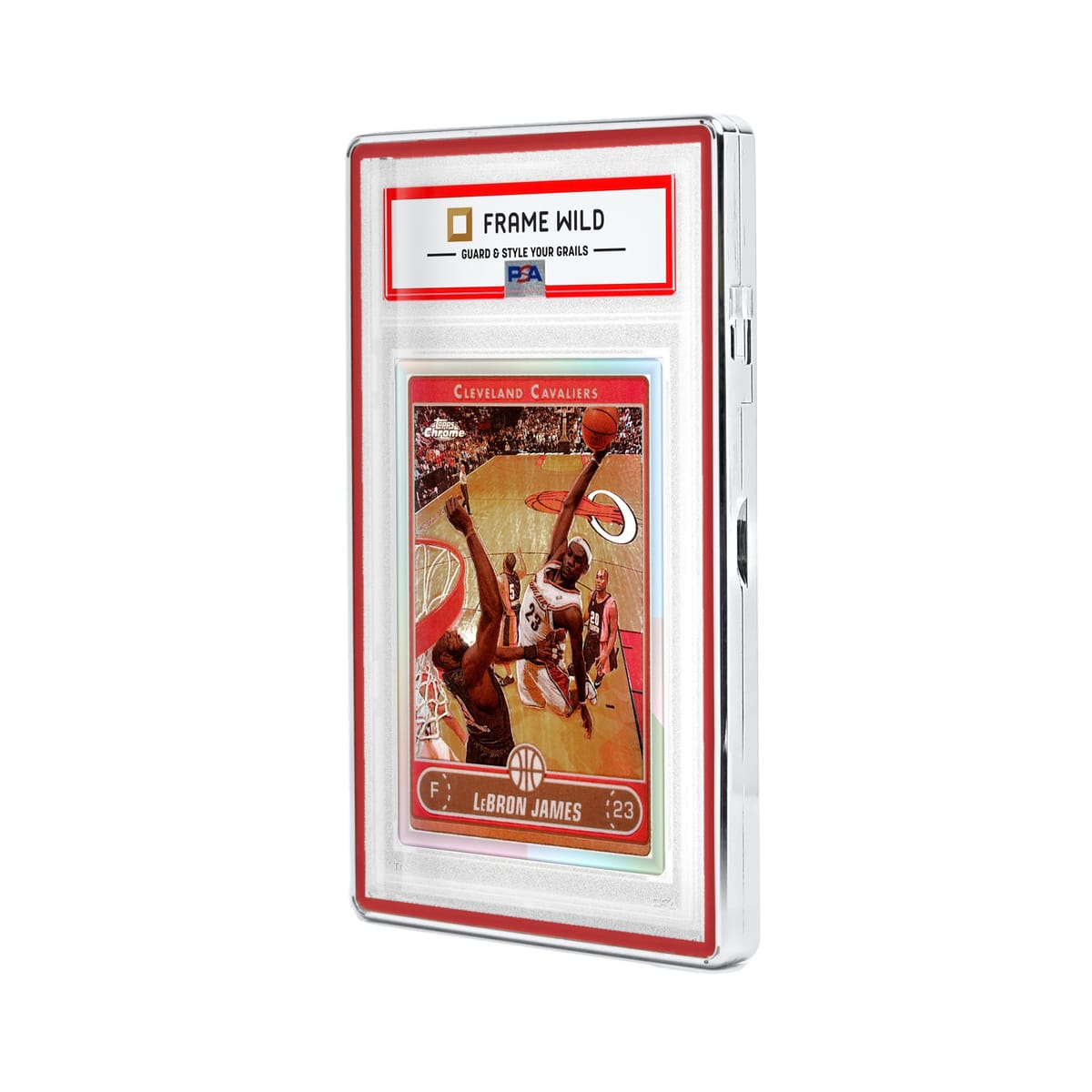 PSA-Standard-shiny-silver-red-angled-with-card