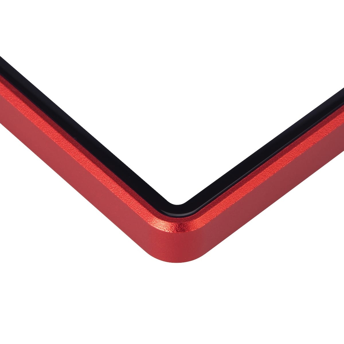 Thick PSA Frame Wild Easy Lock Case - Eggshell Red, corner detail